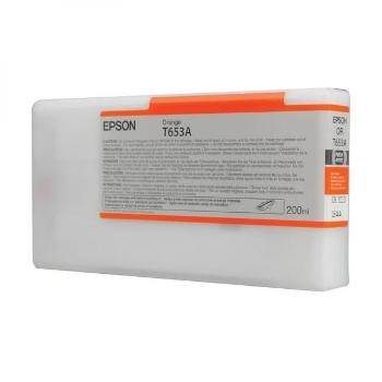 EPSON T653A (C13T653A00) - originálna cartridge, oranžová, 200ml