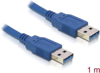 Delock #####USB-Kabel #####USB 3.2 Gen1 (USB 3.0 / USB 3.1 Gen1) #####USB-A Stecker, #####USB-A Stecker 1.00 m modrá poz