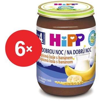 HiPP BIO Kaša na dobrú noc krupicová s banánom - 6× 190 g (4062300286672)