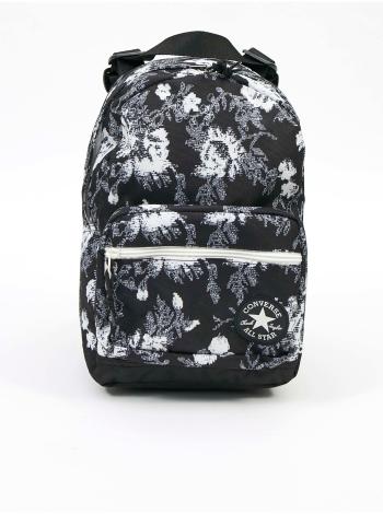 Bielo-čierny vzorovaný unisex batoh Converse Go Lo Mini Backpack