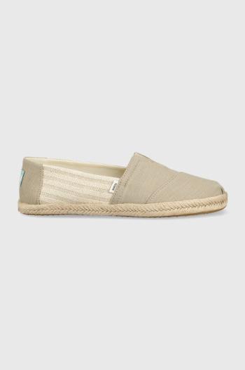 Espadrilky Toms Alpargata Rope béžová farba, 10019673