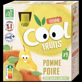 VITABIO Cool fruits vrecko jablko, hruška 4m+ BIO 4 x 90 g