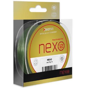 Delphin splietaná šnúrka nexo 12 zelená-priemer 0,14 mm / nosnosť 22 lb / návin 300 m