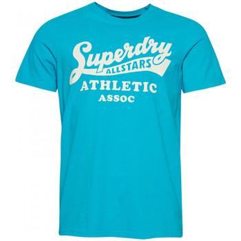 Superdry  Tričká a polokošele Vintage home run  Modrá