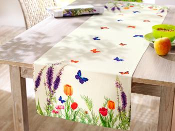Behúň na stôl Kvetinová lúka, 140 x 40 cm