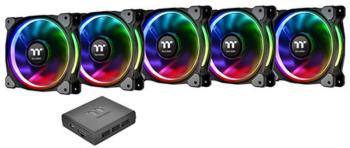 Thermaltake RIING PLUS 12 LED RGB PC vetrák s krytom RGB (š x v x h) 120 x 120 x 25 mm vrátane LED osvetlenia