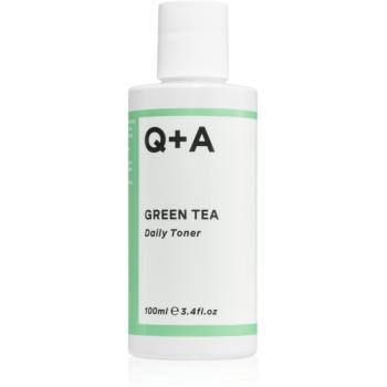 Q+A Green Tea čistiace pleťové tonikum so zeleným čajom 100 ml