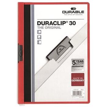 DURABLE Duraclip A4, 30 listov, červené (220003)