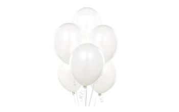 Balóniky 100 ks biele 26 cm pastelové - SMART