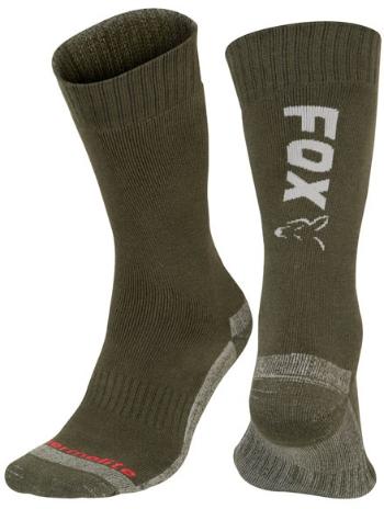 Fox ponožky collection green silver thermolite long sock - 44-47