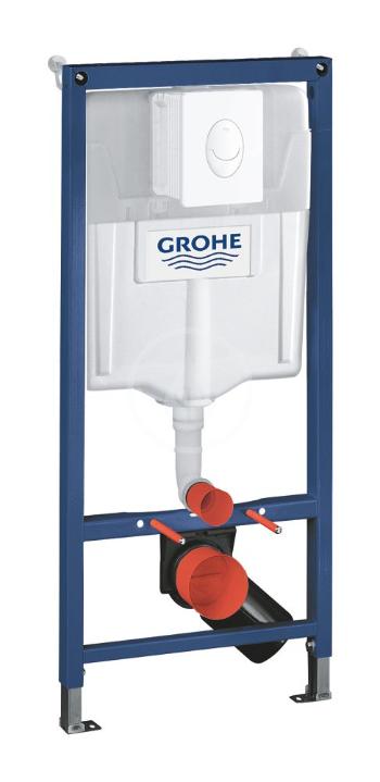 GROHE - Rapid SL Predstenová inštalácia s nádržkou na závesné WC, tlačidlo Skate Air, alpská biela 38839000