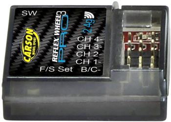Carson Modellsport Reflex Wheel Pro 3 4-kanálový prijímač 2,4 GHz Zásuvný systém uni (Graupner / JR / Futaba)