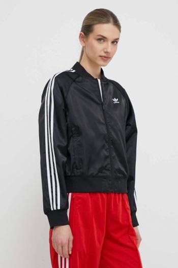 Mikina adidas Originals SST Loose dámska, čierna farba, s nášivkou,  IU2533,