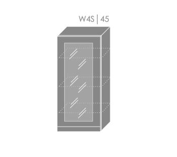 ArtExt Kuchynská linka Brerra - lesk Kuchyňa: Horná skrinka W4S/45 / (ŠxVxH) 45 x 96 x 32,5 cm