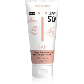 Naif Baby & Kids Sun Cream SPF 50 ochranný krém na opaľovanie pre bábätká a deti SPF 50 100 ml