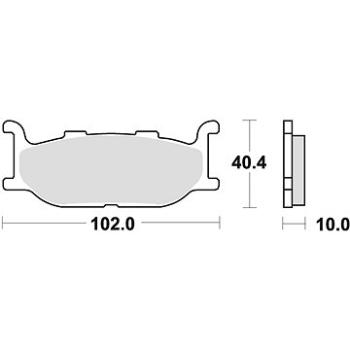 Braking brzdové doštičky (semi-metalická zmes SM1) (2 ks) M501 – 139 (M501-139)