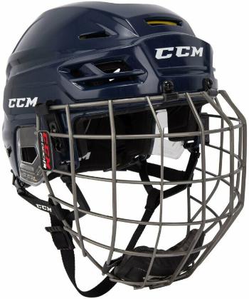 CCM Hokejová prilba Tacks 310 Combo SR Modrá M