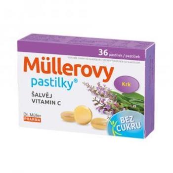 Dr. Müller MÜLLEROVE PASTILKY SO ŠALVIOU A VIT. C 36 ks