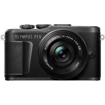 Olympus PEN E-PL10 čierny + Pancake Zoom Kit 14–42 mm čierny (V205101BE000)