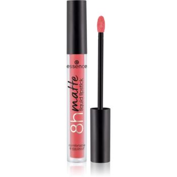 Essence 8h matte matný tekutý rúž odtieň 09 Fiery Red 2,5 ml