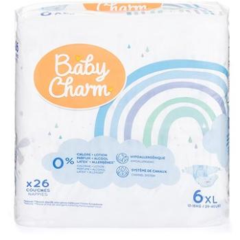 BABY CHARM Super Dry Flex veľ. 6 XL, 13 – 18 kg (26 ks) (5411416044130)