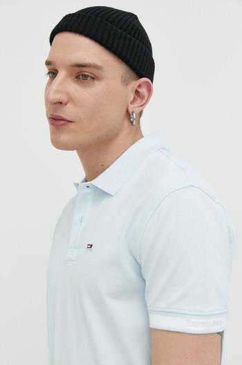 Polo tričko Tommy Jeans pánske, s nášivkou