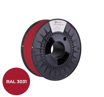 Tlačová struna (filament) C-TECH PREMIUM LINE, ASA, orientálna červená, RAL3031, 1,75mm, 1kg