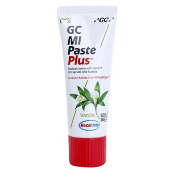 GC MI Paste Plus remineralizačný ochranný krém pre citlivé zuby s fluoridom príchuť Vanilla 35 ml