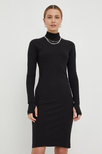 Šaty G-Star Raw čierna farba, mini, priliehavá