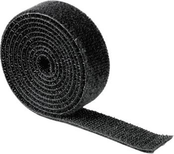 Hama káblová šnúra Nylon® čierna flexibilné (d x š) 1000 mm x 19 mm 1 ks  00020543