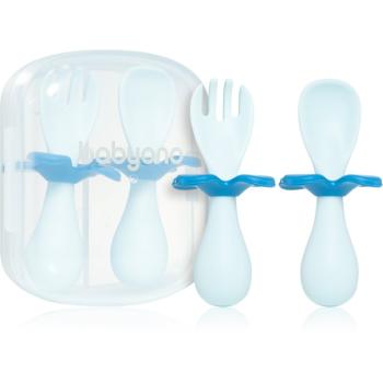 BabyOno Be Active Ergonomic Utensils for Children príbor Blue 12 m+ 2 ks