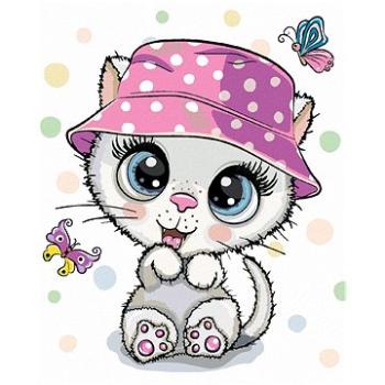 Maľovanie podľa čísel - Malá mačka v klobúku (HRAbz33366nad)