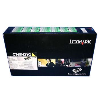 Lexmark originál toner X748H3YG, yellow, 10000str., high capacity, Lexmark X748DE, X748DTE, O