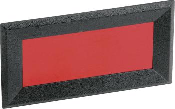 Mentor 2656.8322 predný rámček   čierna, červená  (š x v x h) 51 x 28 x 2.3 mm