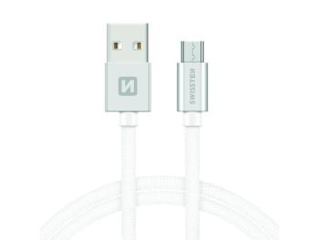 Kábel SWISSTEN 71522203 USB/Micro USB 1,2m Silver