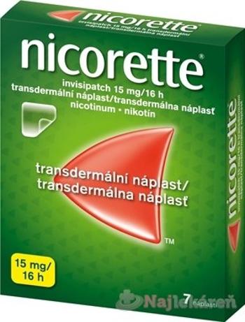 Nicorette invisipatch 15mg/16h náplasti proti fajčeniu 7ks