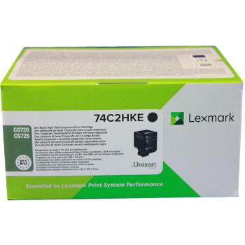 LEXMARK 74C2HKE - originálny toner, čierny, 20000 strán
