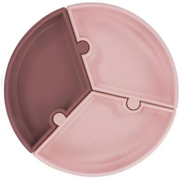 MINIKOIOI Puzzle silikónový s prísavkou – Pink/Rose (8681176332366)