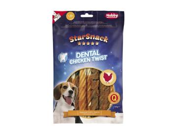 Dentálna tyčinka na čistenie zubov pre psy Chicken Twist 12,5cm 140g