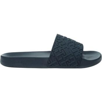 Tommy Hilfiger  Obuv pre vodné športy Rubber TH Monogram Pool Slide  Čierna