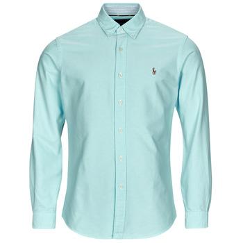 Polo Ralph Lauren  Košele s dlhým rukávom CHEMISE COUPE DROITE EN OXFORD  Modrá