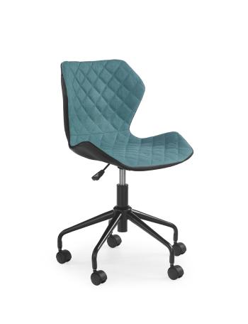 Študentská stolička Matrix - čierno-tyrkysová  office chair