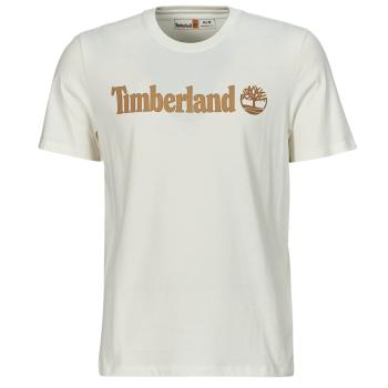 Timberland  Linear Logo Short Sleeve Tee  Tričká s krátkym rukávom Biela