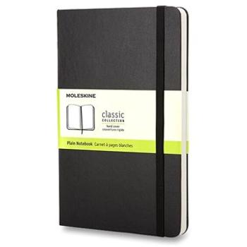 Moleskine S, tvrdé dosky, čistý, čierny (QP012)