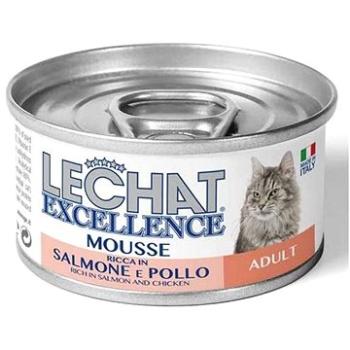 Monge Lechat Excellence Mousse Pena s lososom a kuracím mäsom pre dospelé mačky 85g (8009470060943)