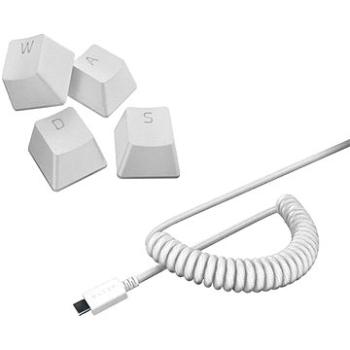 Razer PBT Keycap + Coiled Cable Upgrade Set – Mercury White – US/UK (RC21-01490900-R3M1)