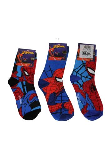 Setino Sada 3 párov detských ponožiek - Spiderman mix Veľkosť ponožiek: 23-26