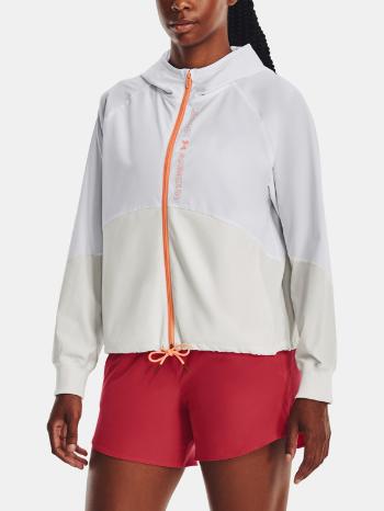 Under Armour Woven FZ Jacket-WHT Zimná bunda Biela