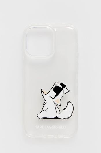 Puzdro na mobil Karl Lagerfeld Iphone 14 Pro Max 6,7" priehľadná farba