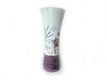 MAKRO - Váza s dekorom Levanduľa 29cm